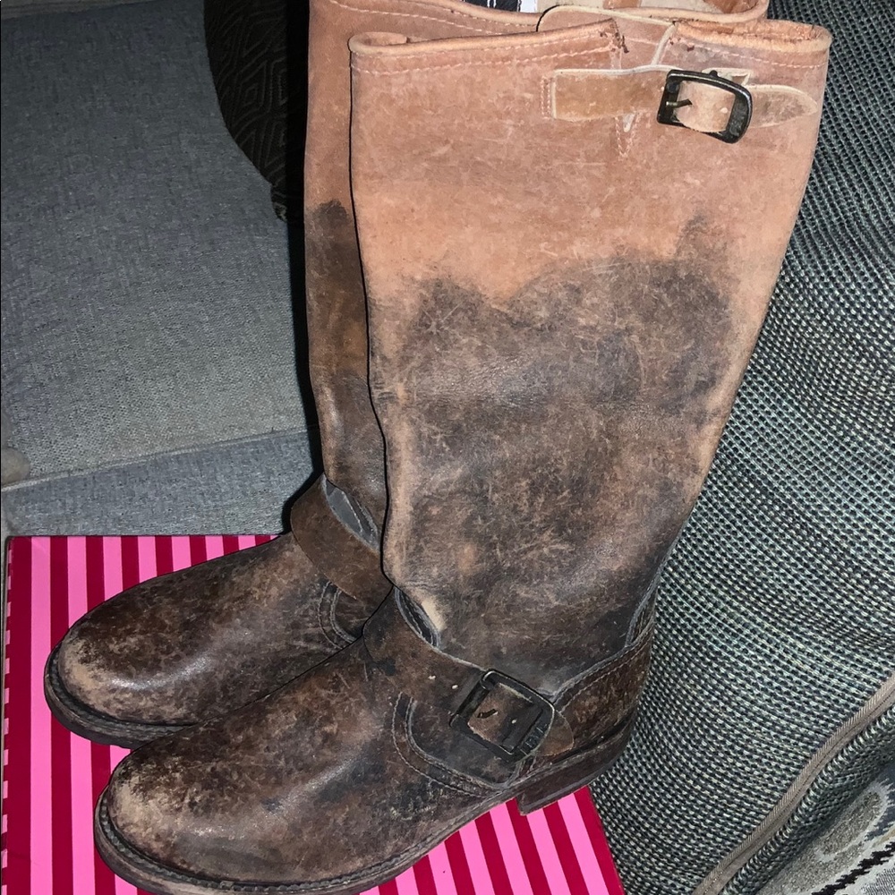 Frye Veronica Slouch Boot, Cognac Stone 6 M US